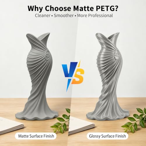 Image of IEMAI Gray Matte PETG Filament 1.75mm 1kg Compatible with Bambu Lab AMS