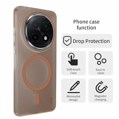 GADVIK Oppo F29 Pro 5G Frosted Hard Back Cover Brown - Image 7