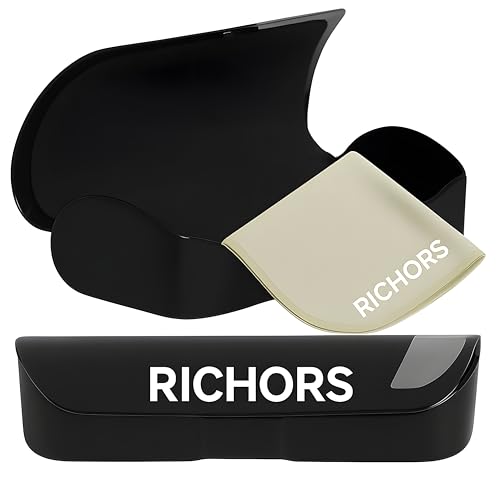 Image of RICHORS Retro Square Black Light Weight Uv Protection Non-Polarized Sunglasses For Men And Women Uv Protection Classic Sunglass Unisex, Medium