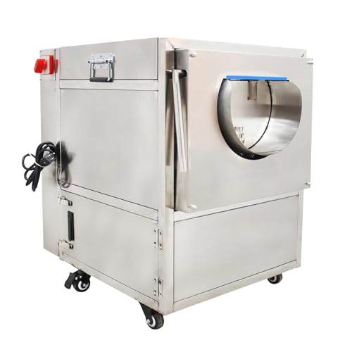 HayWHNKN Automatic Electric Rolling Peeling Machine 26.4lbs Capacity Commercial Potato Peeler Vegetable Washing Machine for Carrots Potatoes Lotus Root 110V