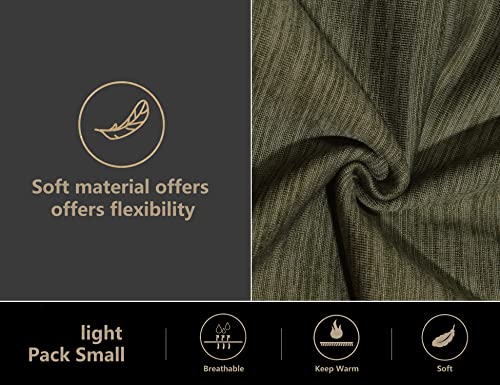 Mapamyumco Men's Insulated Hiking Jacket, Thermal Running Hybrid Jacket, Hooded Jacket Lightweight Breathable And Warm Sage Green M #TOP5