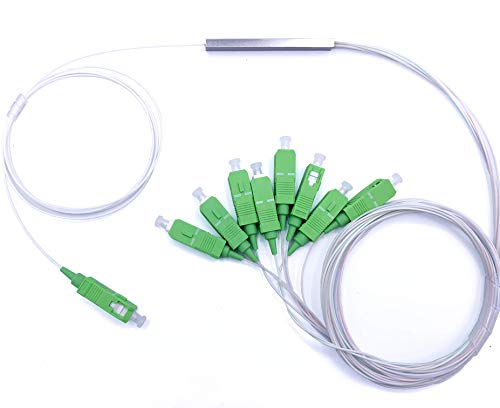 Elfcam® - Séparateur de Fibres Optique, Splitteur Optique de Fibre Monomode de PLC de SC/APC (1X8)