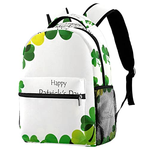 Mochila escolar de San Patricio ideal para campus universitario y excursiones