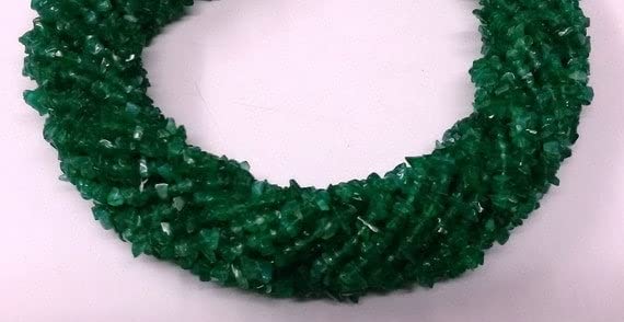 Onyx vert perles naturelles 3-4mm pour créer vos colliers bohèmes d'été