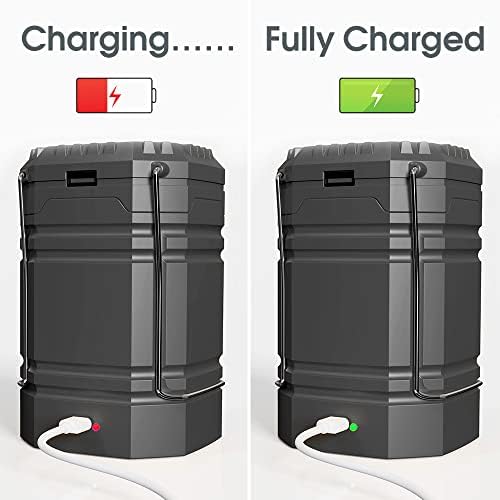 Solar Camping Lantern, 3000mAh Rechargeable Hand Crank LED Flashlight, Ultra Bright Tent Light, Portable USB Charger, Outdoor Electronic Lamp for Emergencies
