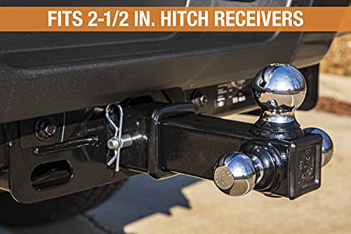 Buyers Products Tri-Ball Hitch With Chrome Towing Balls - 2-1/2 Inch Receiver - 1802252 #TOP5
