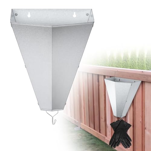 COZOFU Medium-Sized Galvanized Steel Chicken Restraining Cone for Poultry Suitable for Large Layers Broilers Roasters and Turkeys Up to 8 Pounds - Flat-Back Killing Cone Easy to Clean