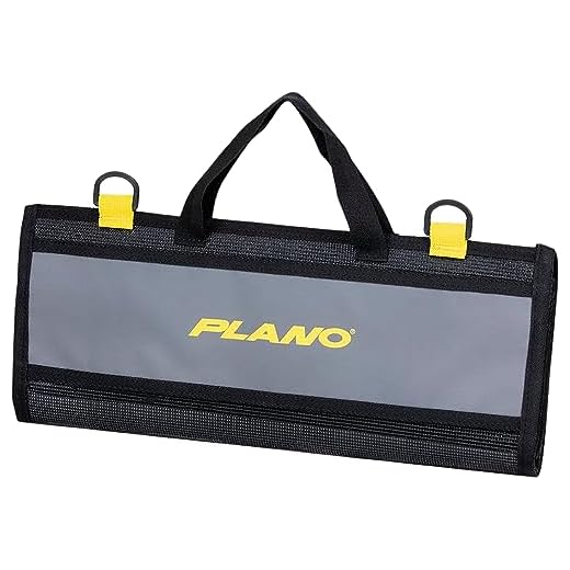 Plano Z-Series Lure Wrap, Gray and Black with Clear Compartments, Waterproof Pack-and-Roll Storage for Fishing Lures, Bait, & Terminal Tackle, MOLLE Attachments