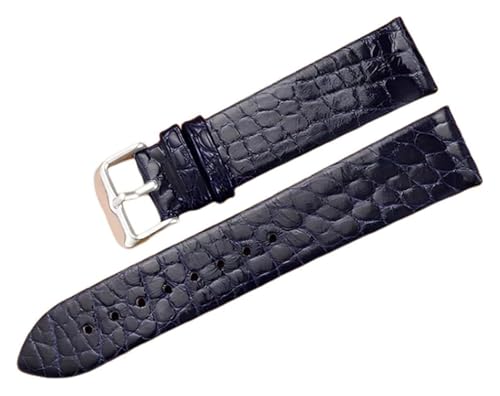 Bracelet de montre cuir de crocodile véritable ultra mince luxe