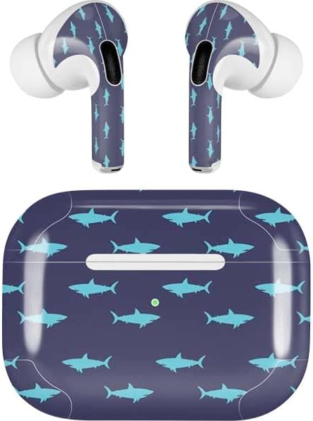 Skinit Decal Audio Skin Compatible with Apple AirPods Pro - Shark Print Design
