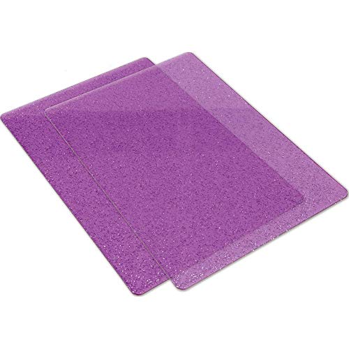 Sizzix SIZ662142 Cutting Pad Standard Purple Silver Glitter Purpleslr