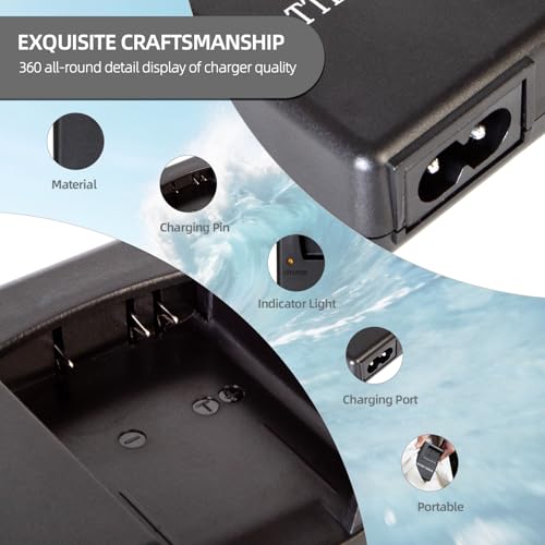 OCOIXINH EN-EL19 Battery Charger Compatible with Nikon Coolpix A100 S100 S3100 S3200 S3300 S3500 S3600 S4100 S4300 S5200 S6500 S6600 S6800 S6900 S7000 Cameras, Replacement for Nikon MH-66 Charger by OCOIXINH - Used condition - Image 3