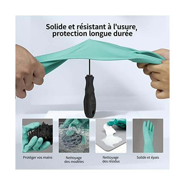 Kit d'accessoires pour Imprimante 3D ANYCUBIC, Comprenant Tampon en Silicone, Filtre en Acier Inoxydable, Bombe AÃ©rosol, Chiffon de Nettoyage, Des Gants en Plastique, Tondeuse en Plastique – Image 4