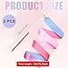 PEUTIER 2pcs Gradient Ribbon Dance Wand, 78.7 Inch Rainbow Color Kid Dancing Rhythmic Gymnastics Ribbon Streamers Equipment for Girls Art Dance Performances, Decorative Props, Birthday Gift