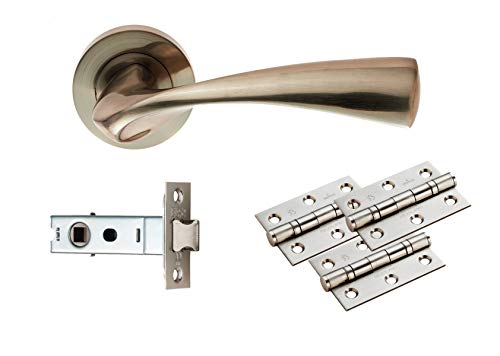 Carlisle Brass UDP007SN/INTB Sintra-Verriegelungsset, ultimatives Tür-Set, Nickel, satiniert