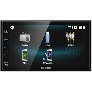 KENWOOD DMX115BT Double Din Car Stereo (45W x 4-Ch), 6.8" Touchscreen Display, Head Unit with Dual Bluetooth Connectivity, USB, A/V, & AM/FM Radio, Sleek Multimedia Player with USB Mirroring