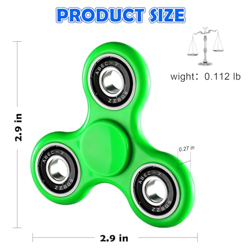 image for SCIONE Fidget Spinners Toys 5 Pack, Sensory Hand Fidget Pack Bulk, Anx