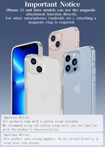 Magnetic Belt Clip Phone Holder with Anti Theft Phone Chain, for Hiking Travel Outdoor Climbing,Cellphone Holder, for All Cell Phone Android - image 6