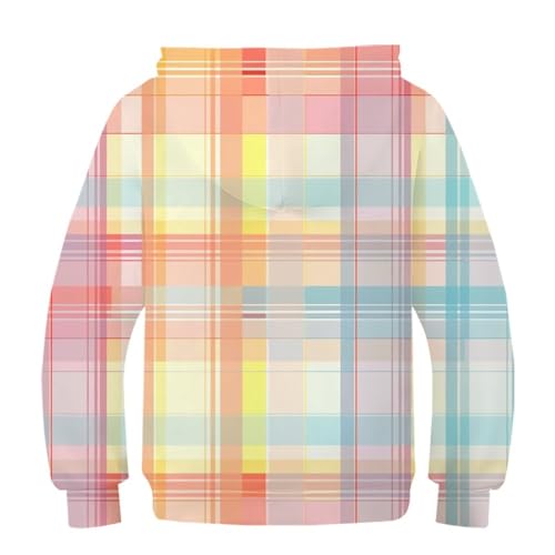 Sweat à capuche imprimé 3D Schéma de Couleurs 9 : cadeau idéal 7-9 ans