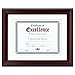 Dax Rosewood Document Frame, Wall-Mount, Wood, 11 x 14 (8 Units)