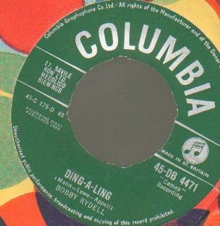 BOBBY RYDELL - DING A LING - 7 inch vinyl / 45