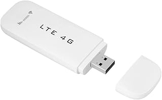 Elprico 4G USB WiFi Dongle, 4G LTE USB Network Adapter Wireless WiFi Hotspot Router Modem Stick, White Portable 100 Mbit/s Highspeed WiFi Hotspot (with WiFi Function)