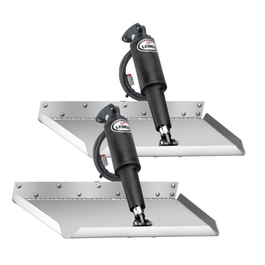 LENCO MARINE Trim Tab Kit, 12" x 9", 12V, Edge Mount (15015-101)