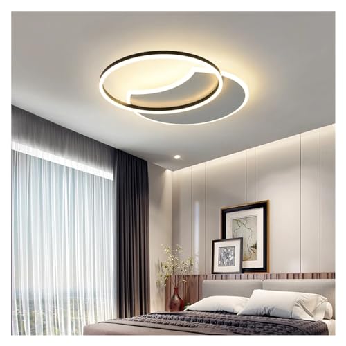 Plafonnier LED moderne et rond avec télécommande pour salon et cuisine
