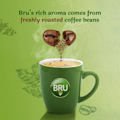 Image of BRU Gold Instant Coffee Powder 100 g Jar, 100% Pure Ground Coffee Powder from South India - Premium Arabica & Robusta Roasted Beans (Pack of 3)