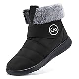 Women Snow Boots 2025 Winter Shoes with Fur Lined Warm Boots for Women Waterproof Booties Anti Slip Shoes