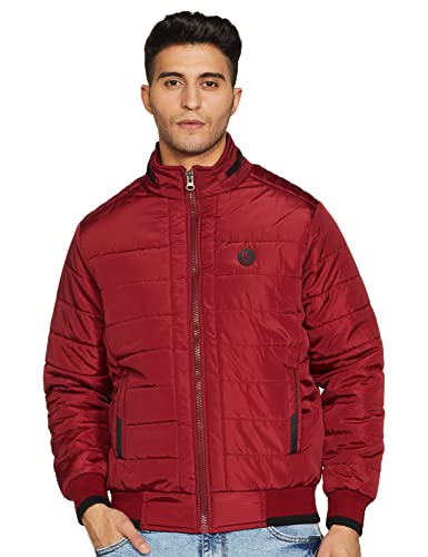 Image of Qube By Fort Collins Men's Regular Fit Fashionable Bomber Jacket - Winter Warm, Insulated, and Sylish Design