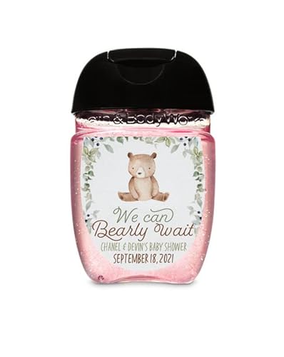 Teddy Bear H and S anitizer labels 30 babyshower favors Thank you stickers LABELS ONLY favor stickers - teddy favors - teddy babyshower decor - bear babyshower decor - Teddy favor