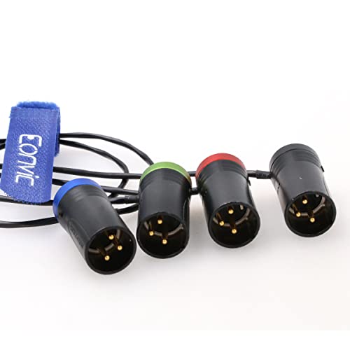 Cable de audio XLR a Jack 3.5mm ángulo recto 45 cm miniatura 3