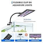 AQQA LED Aquarium Light, 24/7 Mode Clip on Fish Tank Light with Memory Function, DIY Mode Full Spectrum Aquarium Plant Light, Adjustable Timer/Brightness, IP68 Waterproof for 11-16 in Fish Tank 11W - Image 4