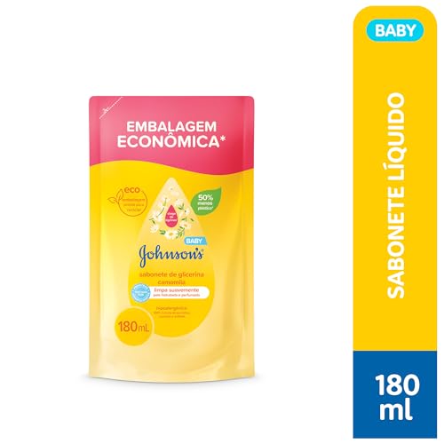 Sabonete Líquido Glicerina Camomila JOHNSON’S® Baby, 180mL