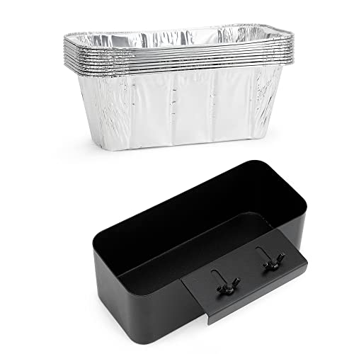 Stanbroil Fettauffangwanne mit 10 Einweg-Folieneinsätzen, perfekt passend für Blackstone 71,1 cm und 91,4 cm große Grillplatte mit hinterem Tropfsystem Cover