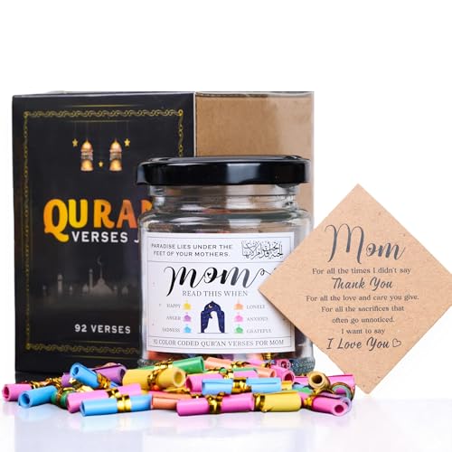 Image of Solmayco Quran Verses Jar for Mom - 92 Inspirational Messages