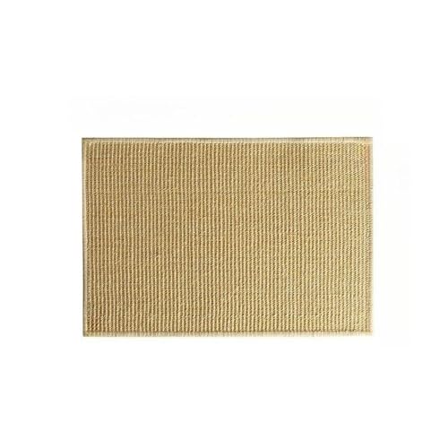 HuangJingYu Natural Sisal Rug - Jute Door Mat With Non-Slip Backing Modern Entryway Rug Dirt-Trapping Jute Runner for Indoor, Office, Or Home Decor (40x60CM)