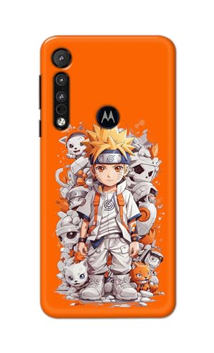 Image of PRINTFIDAA Printed Hard Back Cover Case for Motorola One Macro Back Cover (Famous Anime Cartoon Character) -112