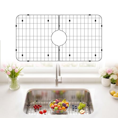 Stainless Steel Detachable Sink Grid (29" x 16" Center Drain) by MGSJ Craft - Used condition - US$41.04