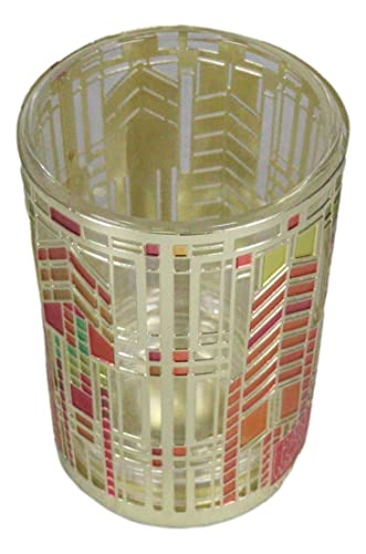 Ebros Gift Frank Lloyd Wright Flw Architecture Reproduction Dana Thomas House Autumn Sumac Brass Votive Candle Holder Tea Light Decor Modern Aesthetic Geometry Candleholder Accent Decorative #TOP3