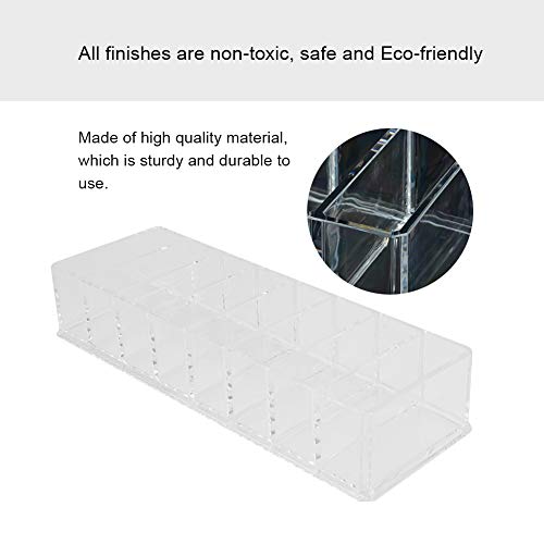 Rack de Armazenamento de Cosméticos Compartimento Transparente Acrílico Maquiagem Suporte de Cosméti