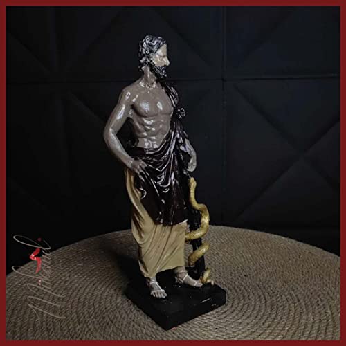 Buste de connaissance haut de gamme, sculpture ancienne de mage romain 31cm - 5