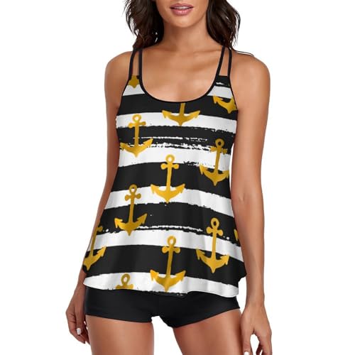 Maillot de bain tankini en or femme : masquez les imperfections avec élégance