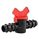 Aquarium Wasserdurchflussregelventil, Aquarium Wasserschlauch Rohr Rohr Kunststoff Steuerventil Steuerungsstecker Adapter(1/4’’)