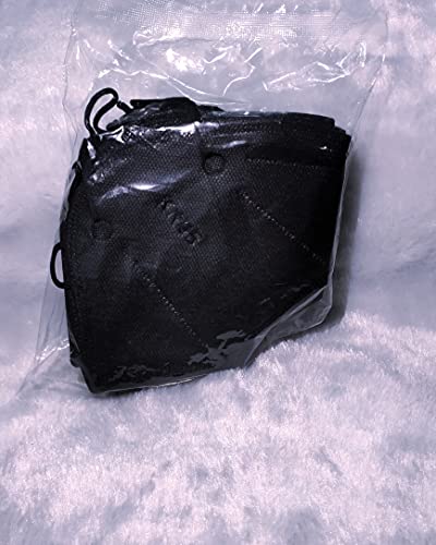 Máscaras KN95 Preta Adultas com ANVISA Fabricada no BRASIL - Embaladas de 1 em 1 - Kit de 1, 5, 10,