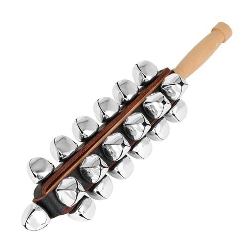 Hochet à main 25 cloches pour éducation musicale et fête