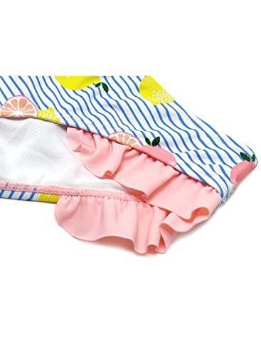 Shekini Girls Cute Triangle Ruffles Bikini Hipster Floral Printing Bathing Suits (Pink, 12-14 Years) #TOP4