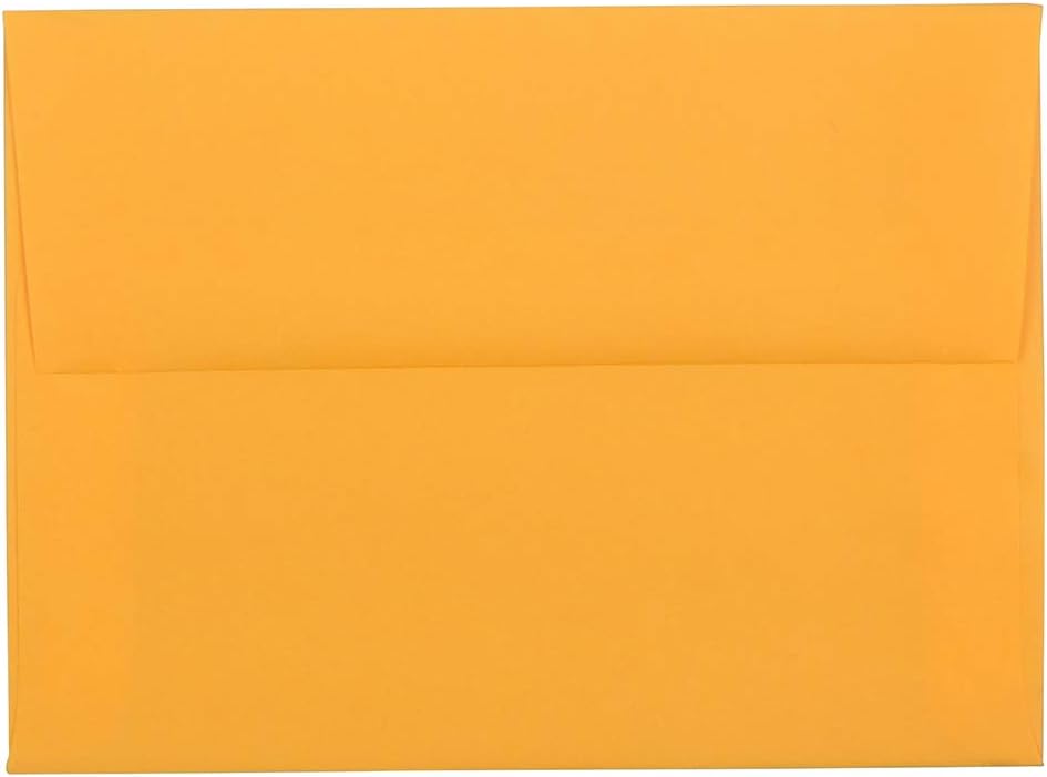 JAM PAPER A6 Colored Invitation Envelopes - 4 3/4 x 6 1/2 - Ultra Orange - 100/Pack