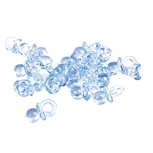 50pcs Mini chupetines de bebé Mini-chupetes para bebés favorecos Decoraciones de Ducha favores Decoraciones pacificadores Azules Transparentes 50pcs Mini chupetines de bebé Mini-chupetes para bebés favorecos Decoraciones de Ducha favores Decoraciones pacificadores Azules Transparentes